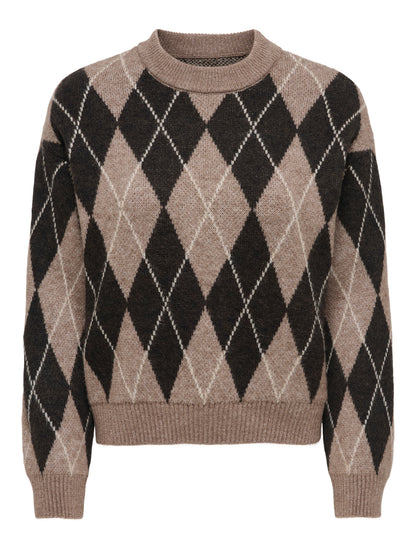 Bianka Argyle Pullover Knit
