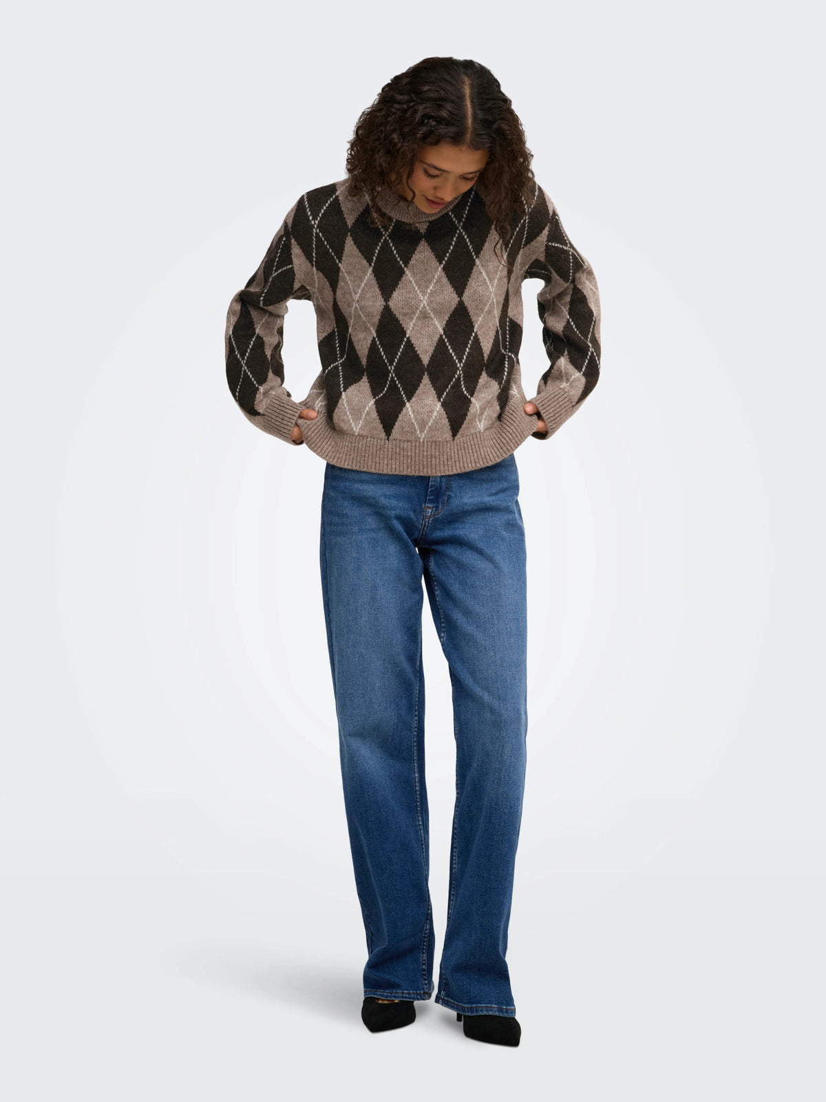 Bianka Argyle Pullover Knit