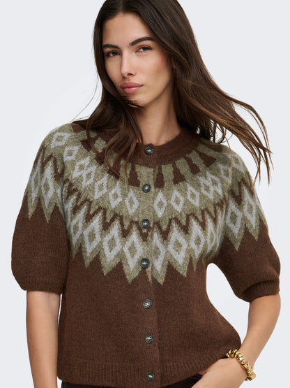 Reykja Fair Isle O-Neck Cardi