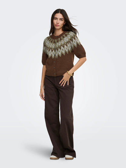 Reykja Fair Isle O-Neck Cardi