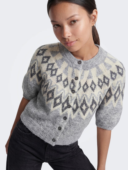 Reykja Fair Isle O-Neck Cardi
