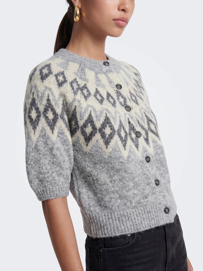 Reykja Fair Isle O-Neck Cardi