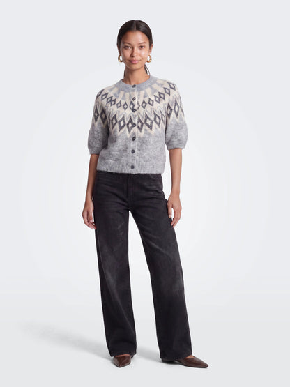 Reykja Fair Isle O-Neck Cardi