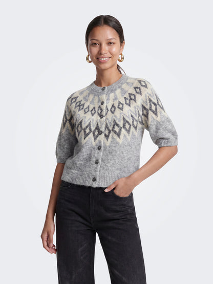 Reykja Fair Isle O-Neck Cardi