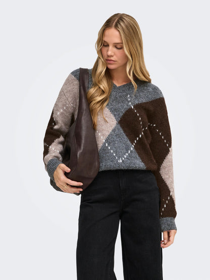 Zoey Argyle Pullover Knit