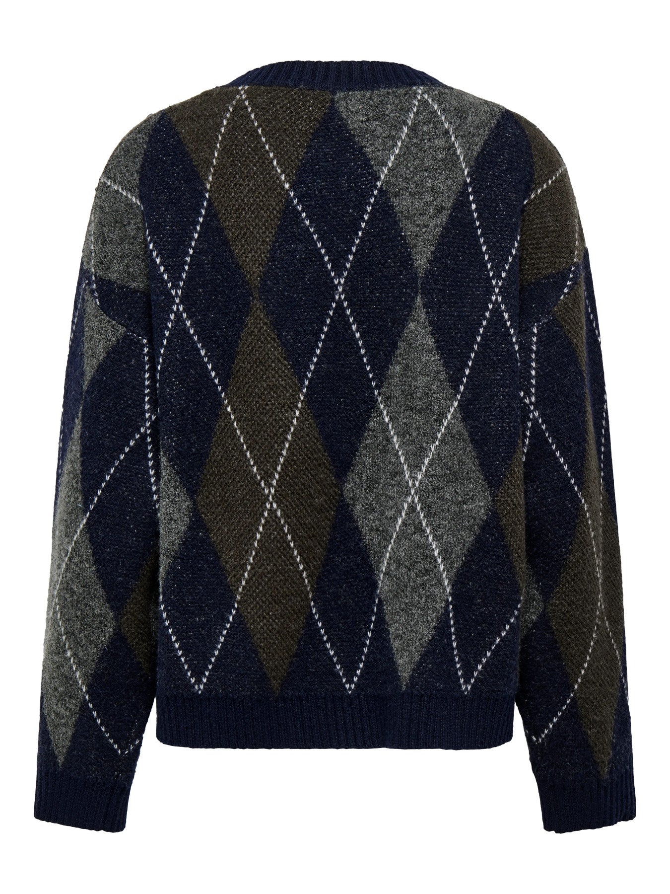 Rhombus Argyle Pullover