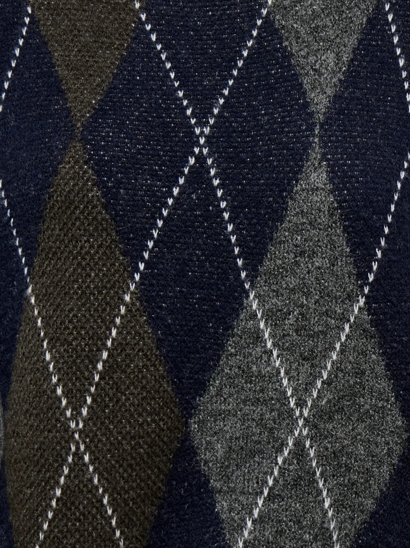 Rhombus Argyle Pullover