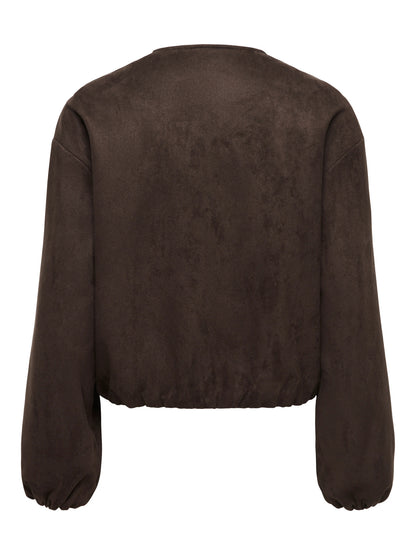 Stina Faux Suede Bomber