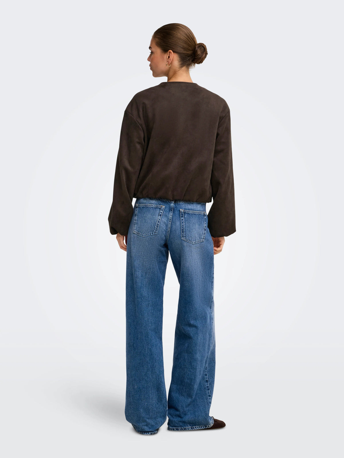 Stina Faux Suede Bomber