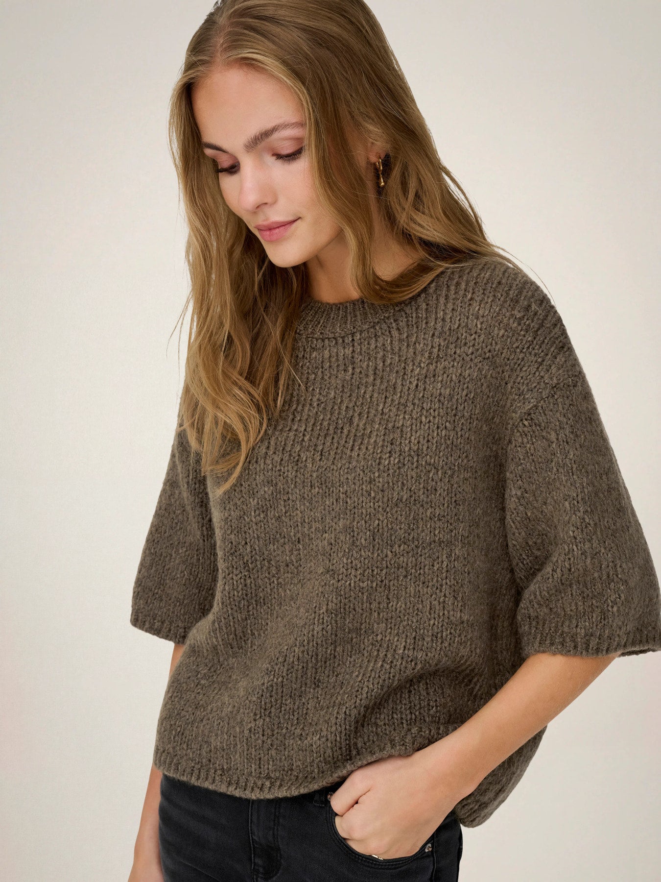 Dicte Short Sleeve Knit Pullover