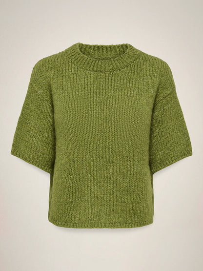 Dicte Short Sleeve Knit Pullover