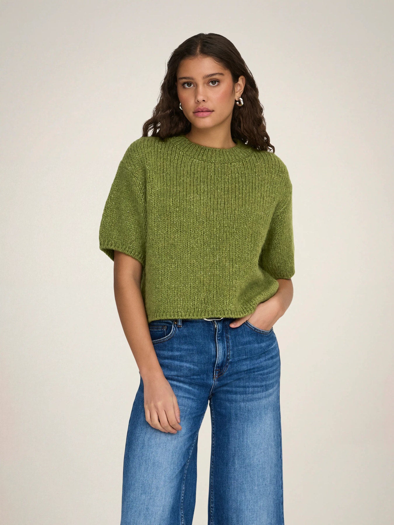 Dicte Short Sleeve Knit Pullover
