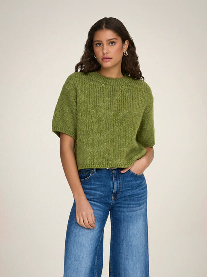 Dicte Short Sleeve Knit Pullover