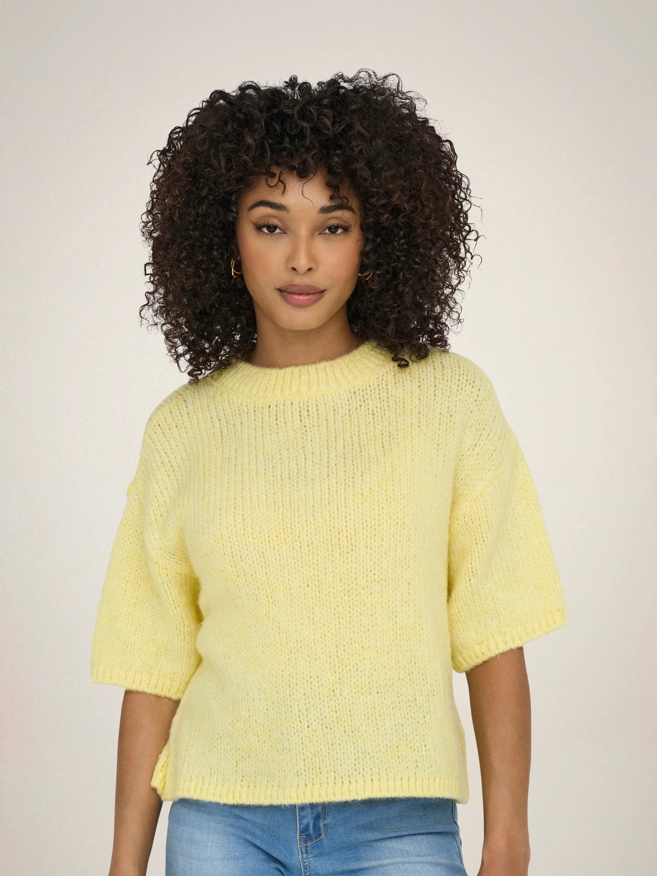 Dicte Short Sleeve Knit Pullover