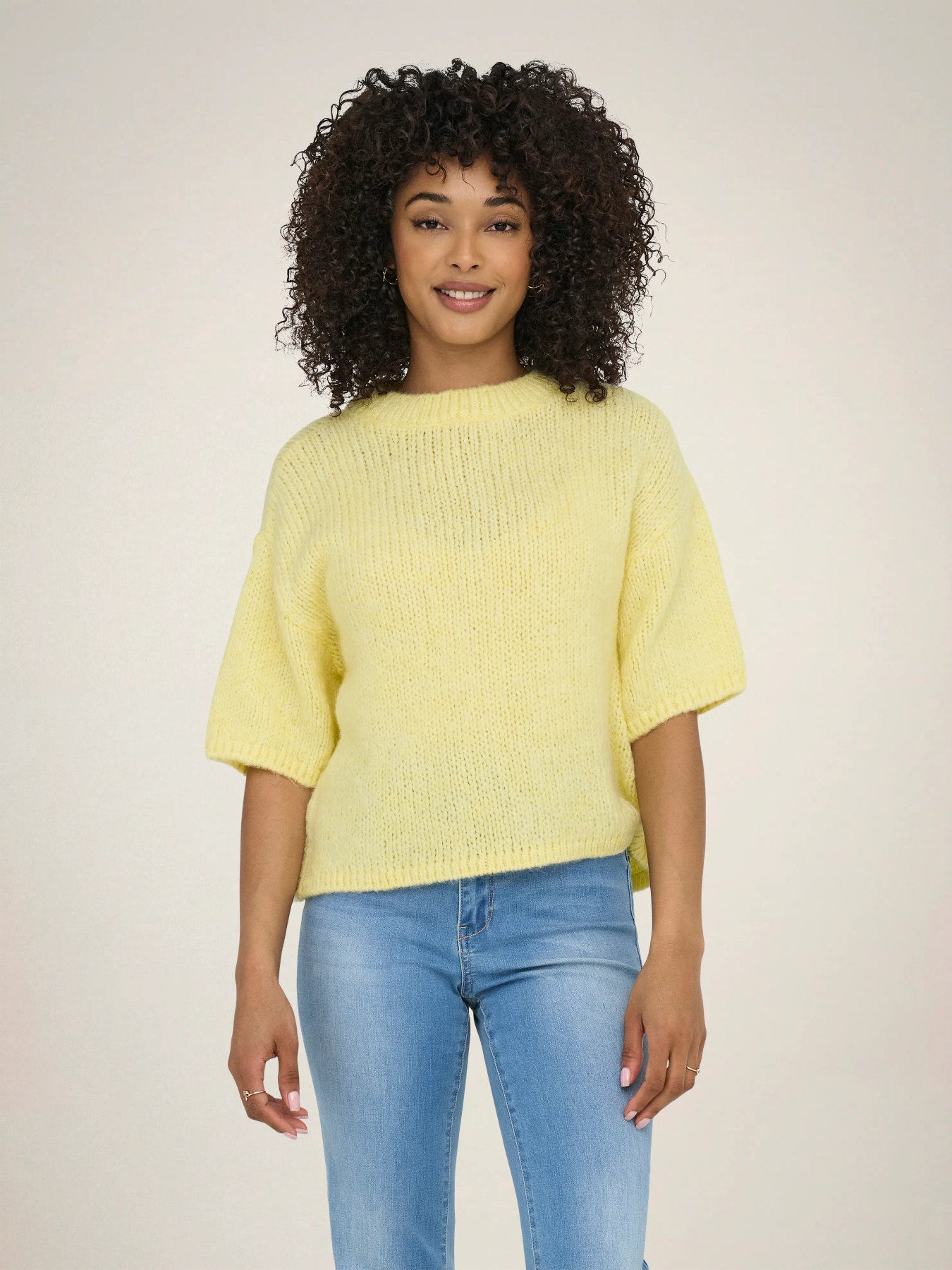 Dicte Short Sleeve Knit Pullover