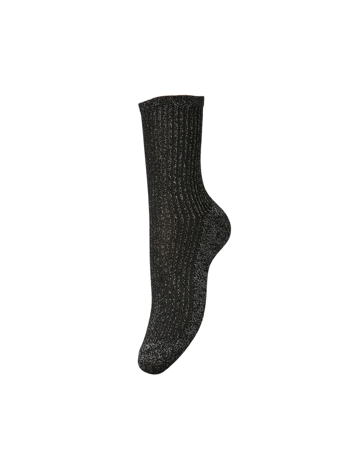 Sebby Glitter Long Stripe Sock