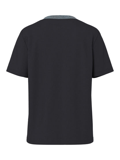 Ria Lurex Neck Tee