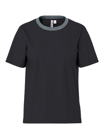 Ria Lurex Neck Tee