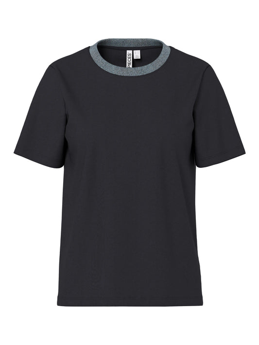 Ria Lurex Neck Tee