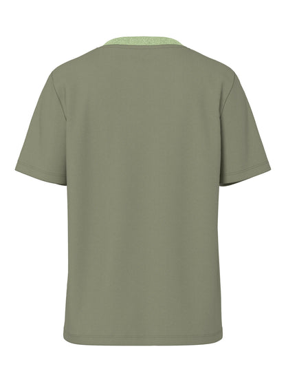 Ria Lurex Neck Tee