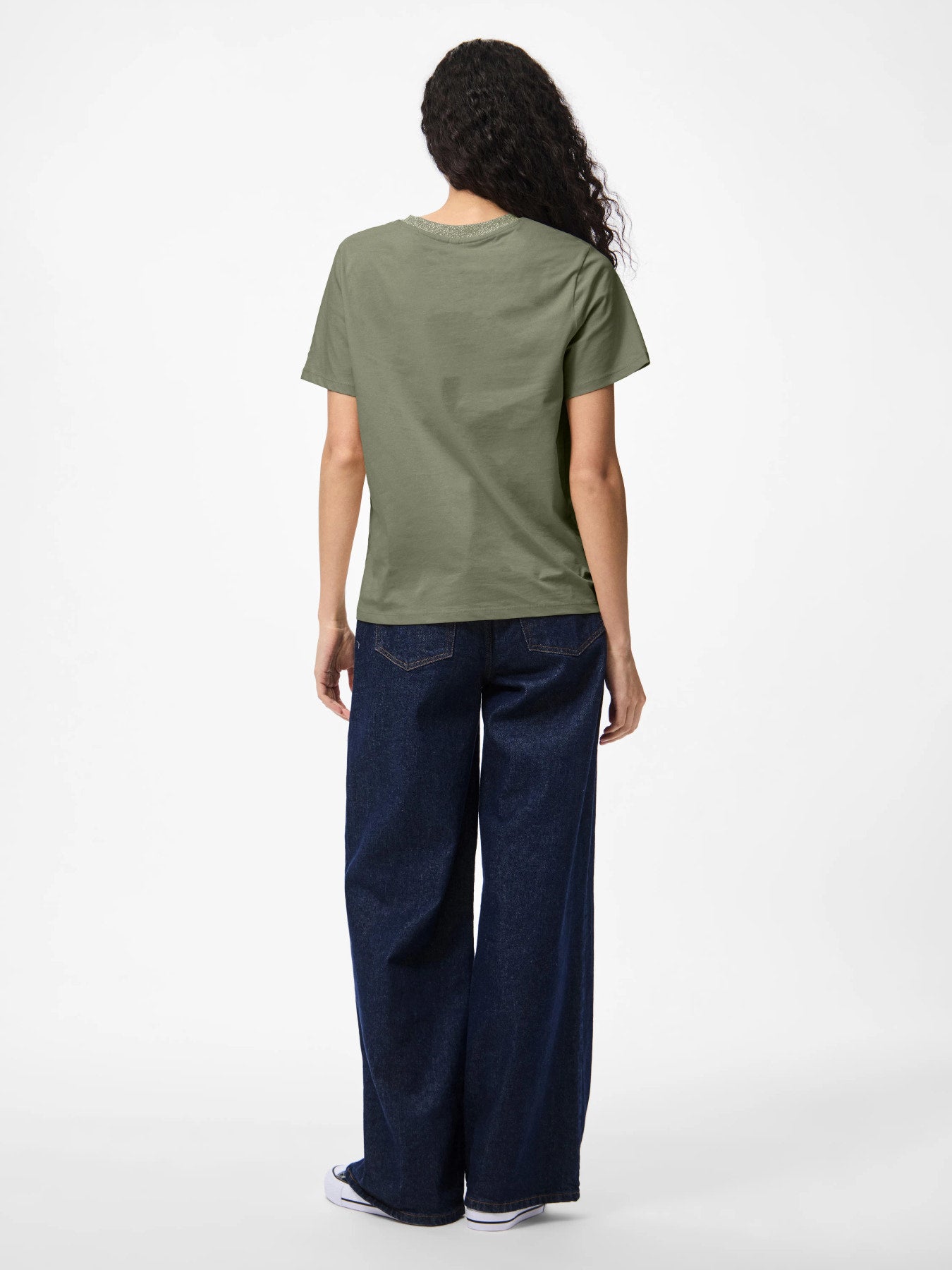 Ria Lurex Neck Tee