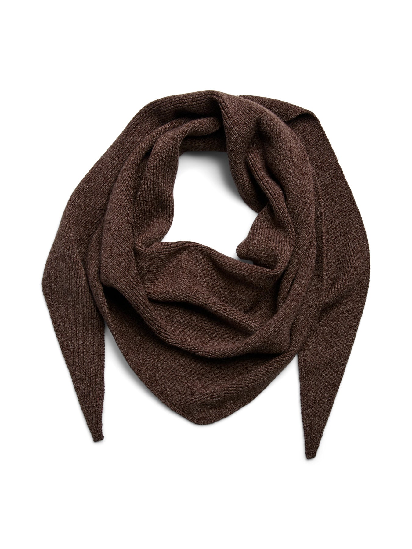 Komma Rib Big Triangle Scarf