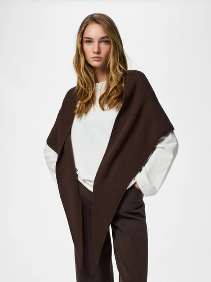 Komma Rib Big Triangle Scarf
