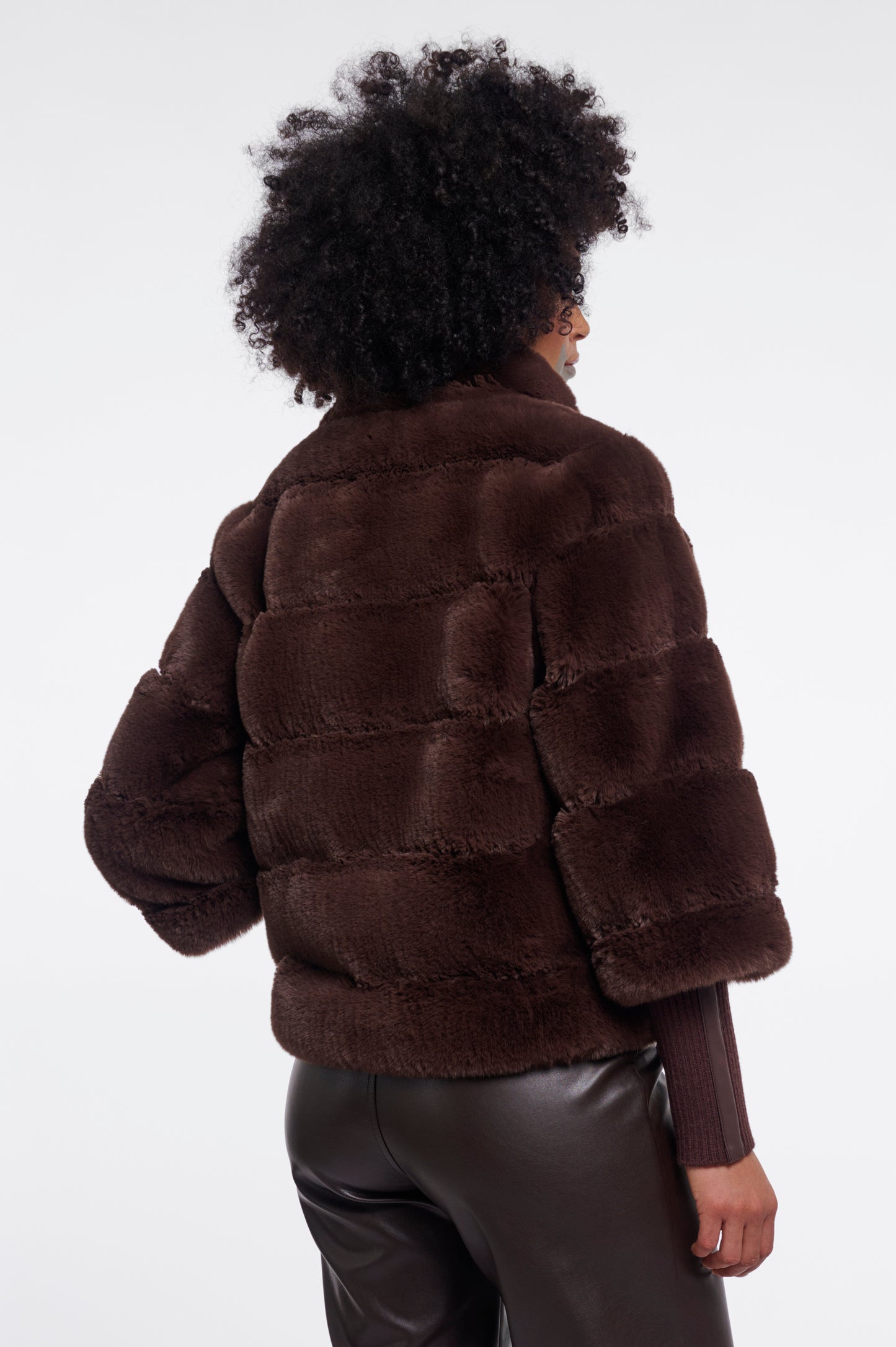 Jacket with Rib Cuffs