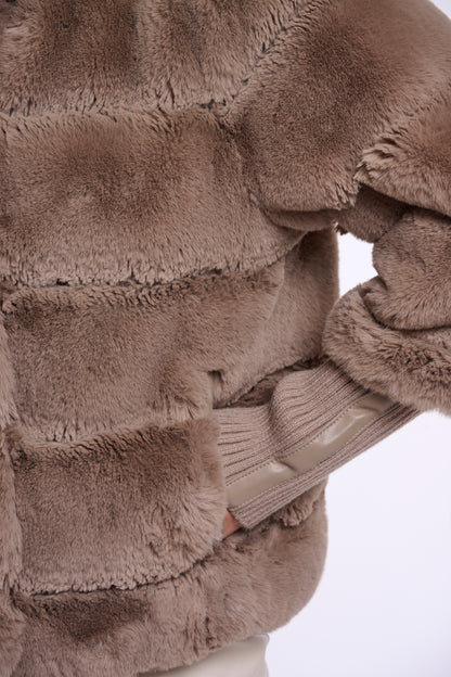Jacket with Rib Cuffs