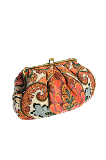 Fiesta Orange Clasp Bag