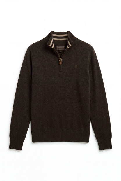 Fine Quarter Zip Knit