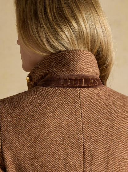 Canterly Brown Herringbone Tweed Hacking Jacket
