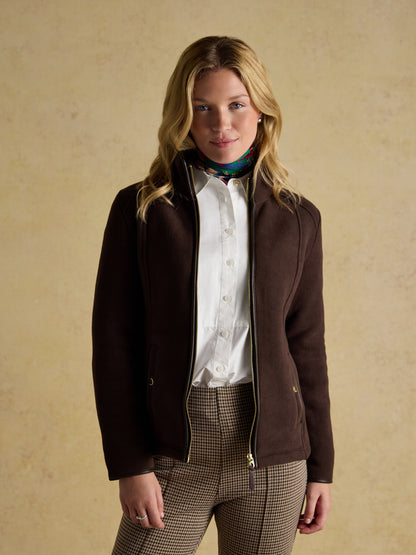 Heritage Navy Regular Zip Through Fleece