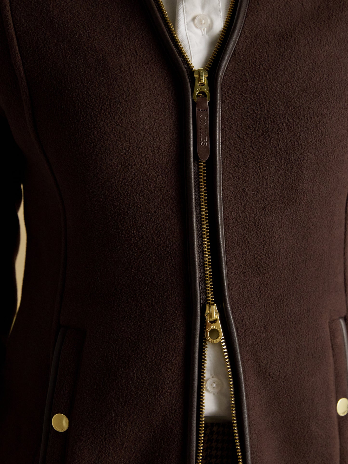 Heritage Navy Regular Zip Through Fleece