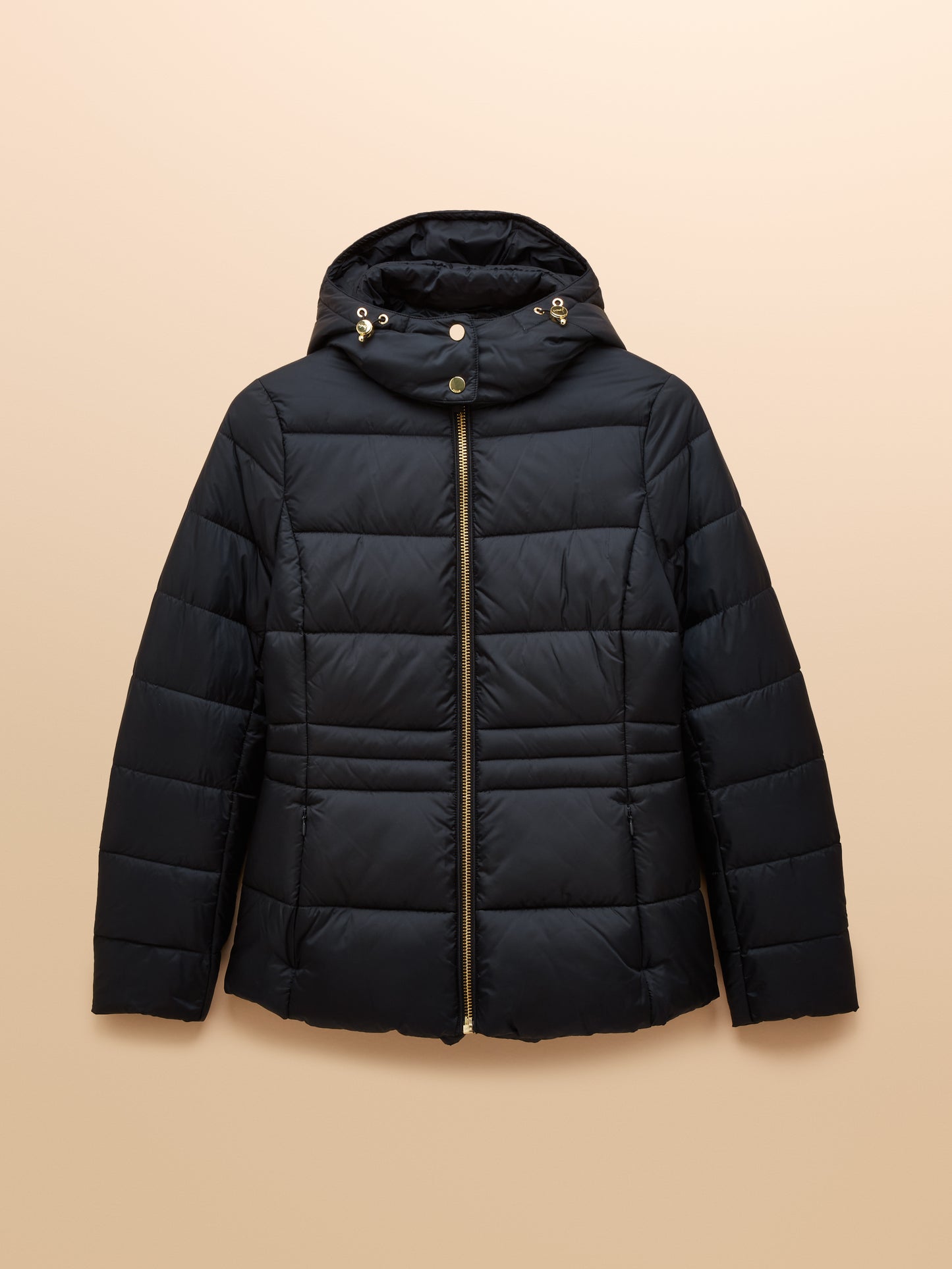 Hadlow Navy Showerproof Padded Coat with Hood