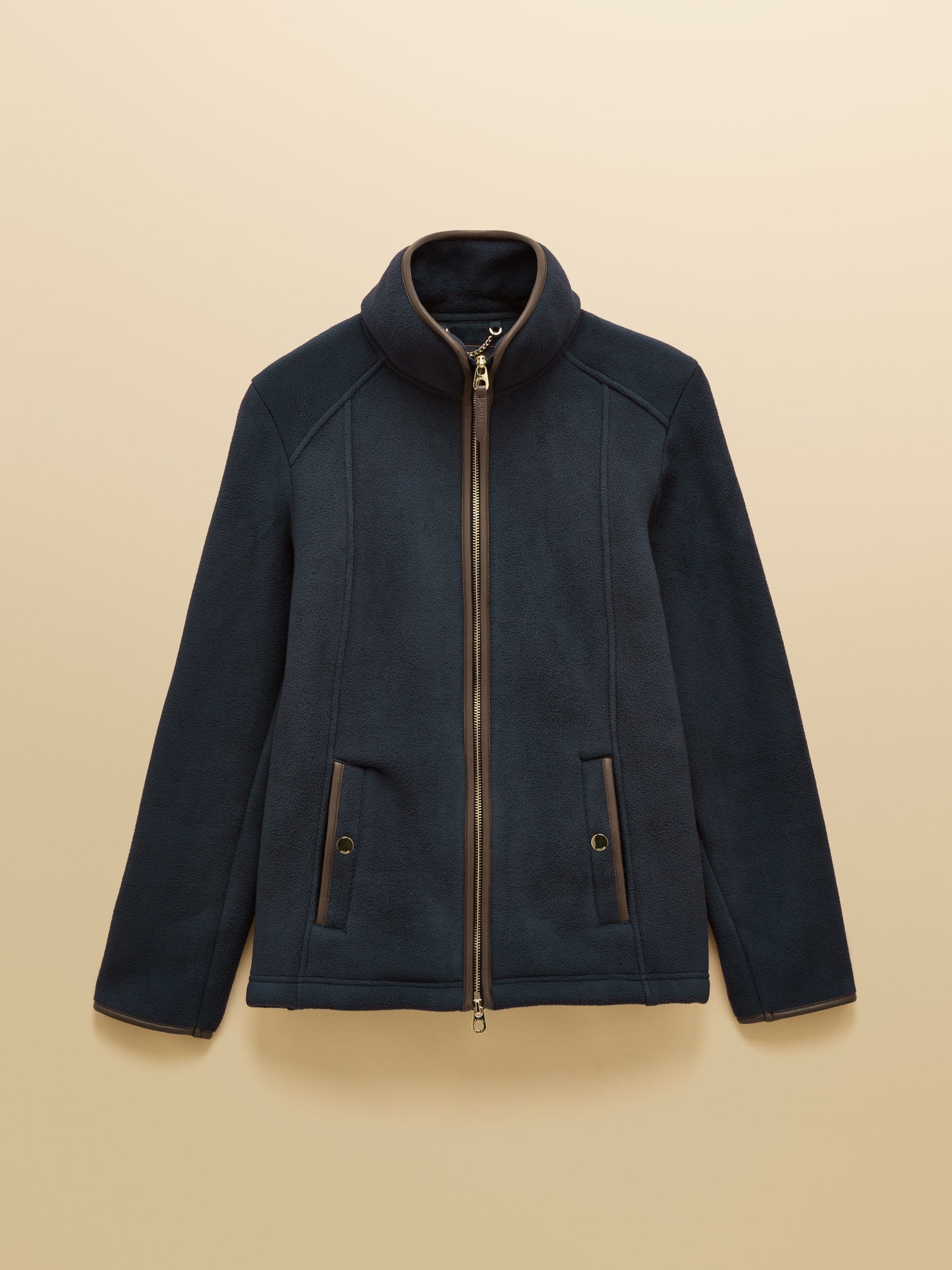 Heritage Navy Regular Zip Through Fleece