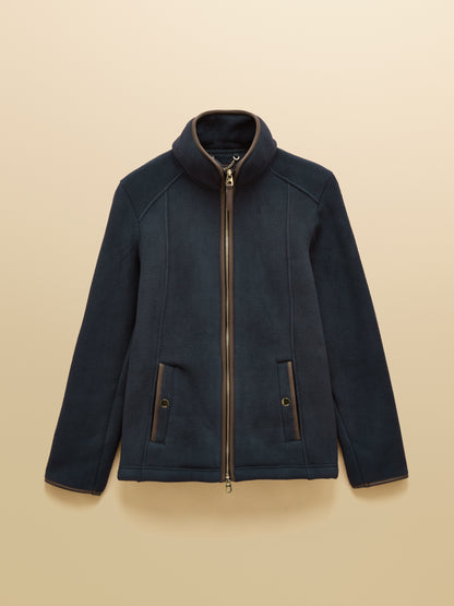 Heritage Navy Regular Zip Through Fleece