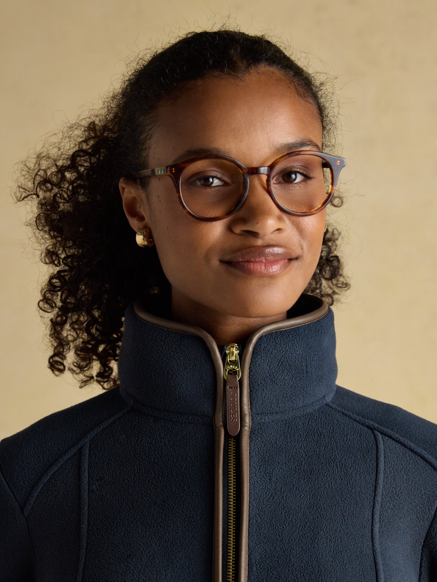 Heritage Navy Regular Zip Through Fleece