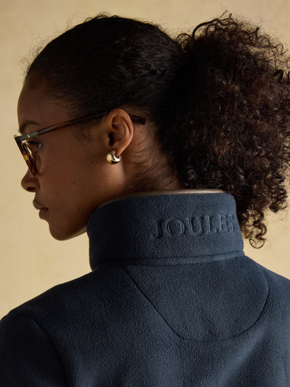 Heritage Navy Regular Zip Through Fleece