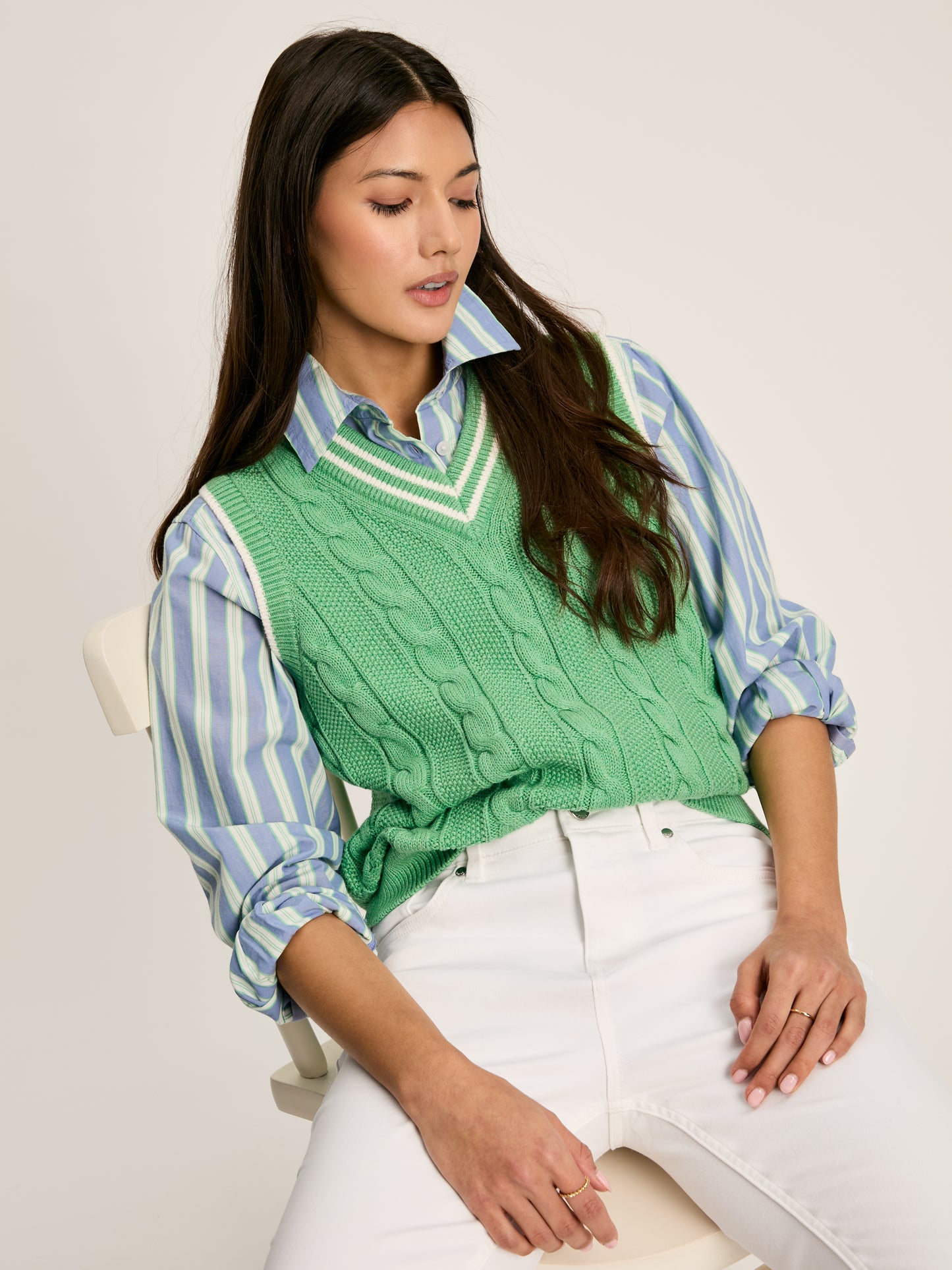 Deuce Sleeveless Knitted Top