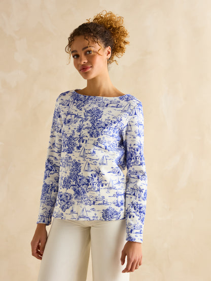 Printed Harbour Top