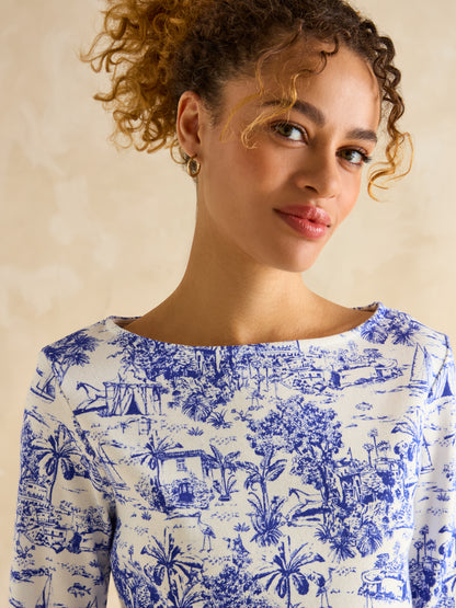 Printed Harbour Top