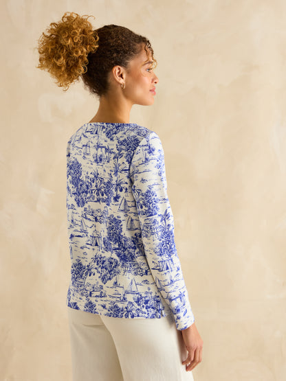 Printed Harbour Top