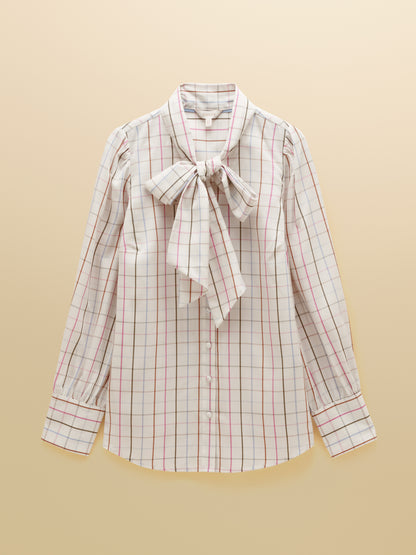 Tabby Tie Neck Blouse