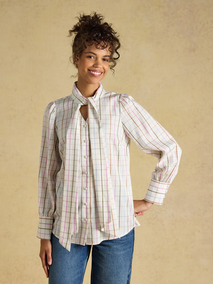 Tabby Tie Neck Blouse