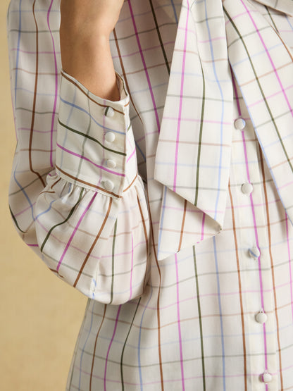 Tabby Tie Neck Blouse