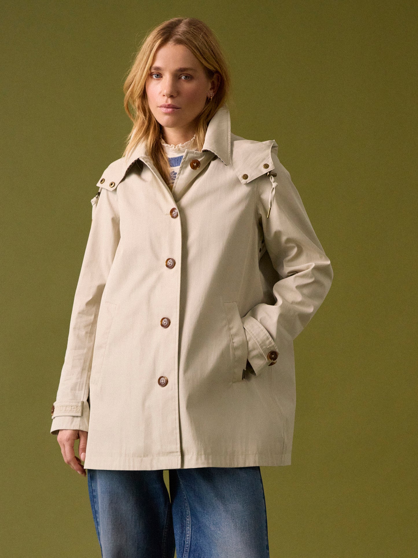 Rainmore Neutral Button Through Waterproof Raincoat