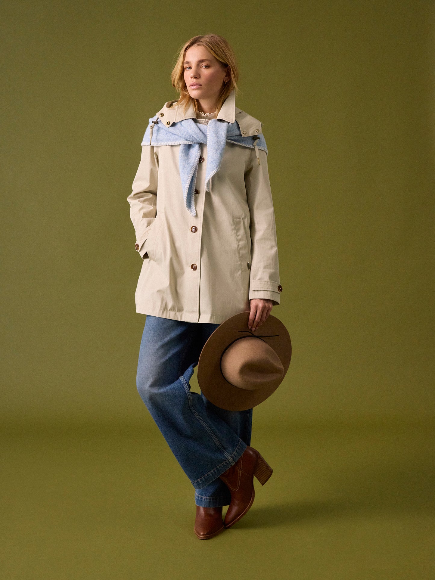 Rainmore Neutral Button Through Waterproof Raincoat