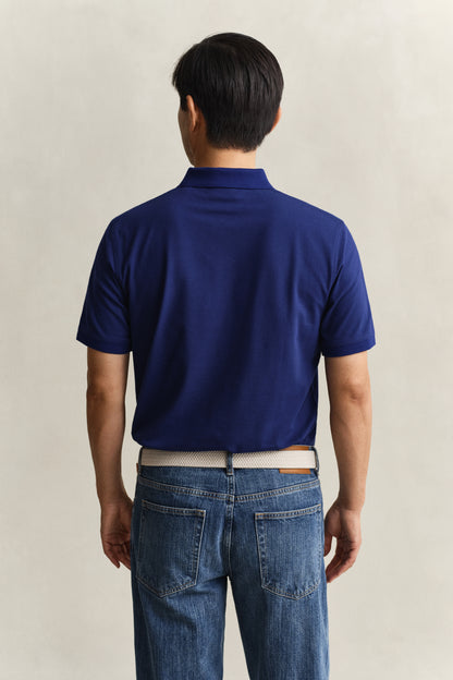 Regular Fit Contrast Pique Polo Shirt
