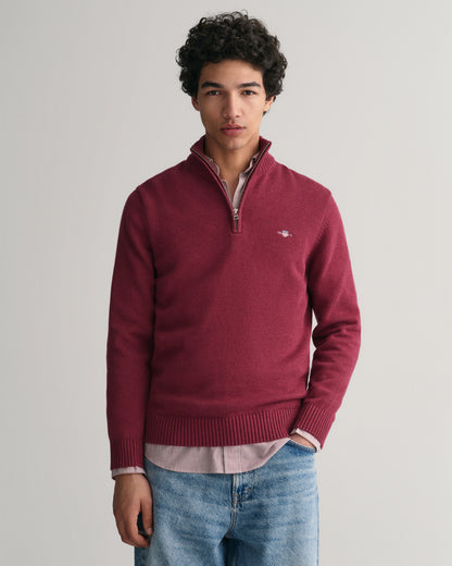 Casual Cotton Half-Zip Sweater